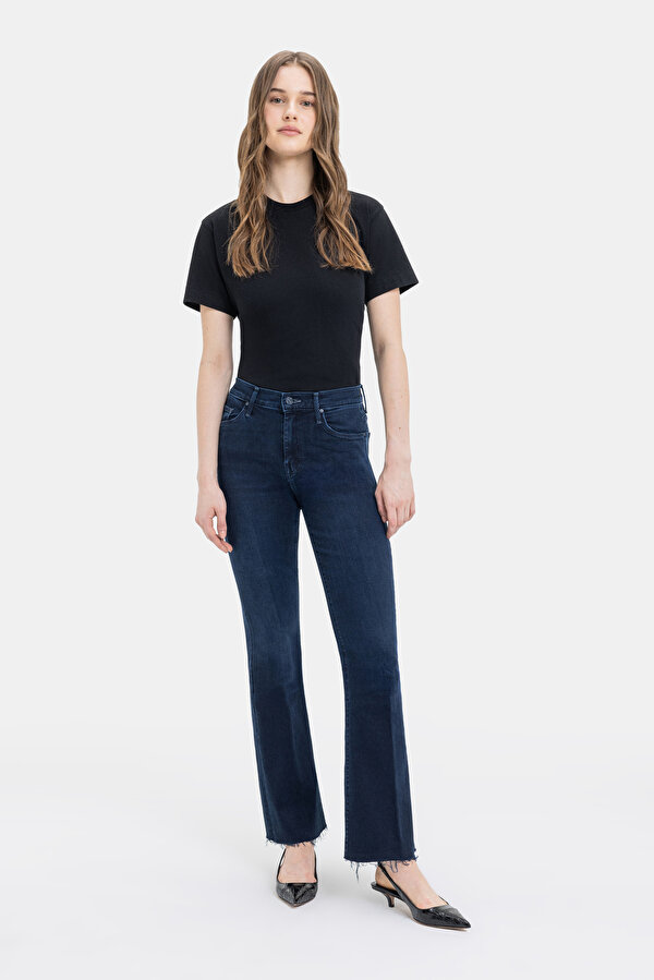 NAVY BLUE STRAIGHT CUT TROUSERS