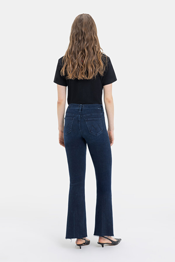 NAVY BLUE STRAIGHT CUT TROUSERS 2