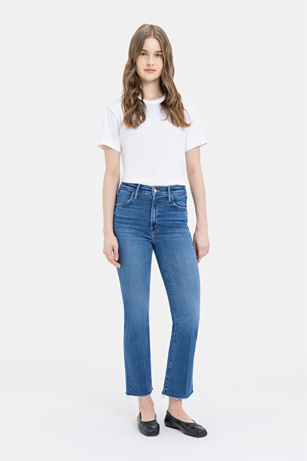 BLUE STRAIGHT CUT TROUSERS 6