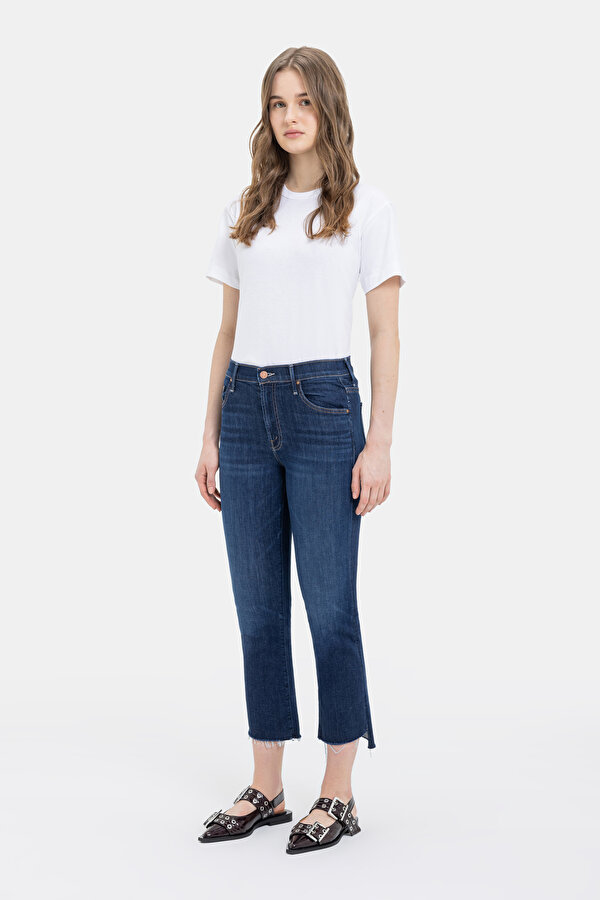 NAVY BLUE STRAIGHT CUT TROUSERS 6