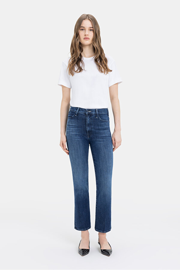 NAVY BLUE STRAIGHT CUT TROUSERS 7