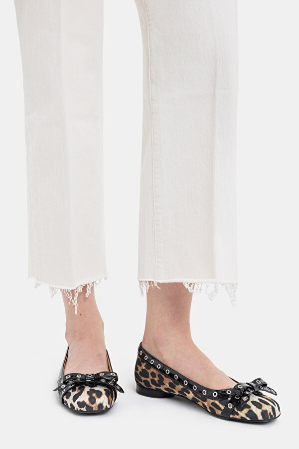 CREAM WIDE LEG TROUSERS 11
