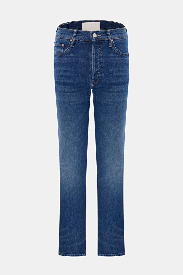 BLUE STRAIGHT CUT TROUSERS