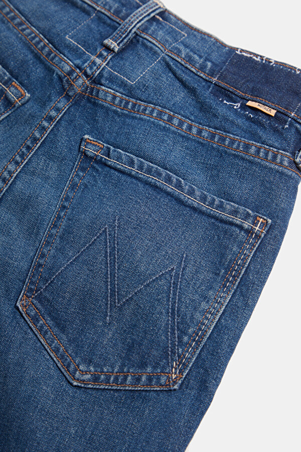 BLUE STRAIGHT CUT TROUSERS 6