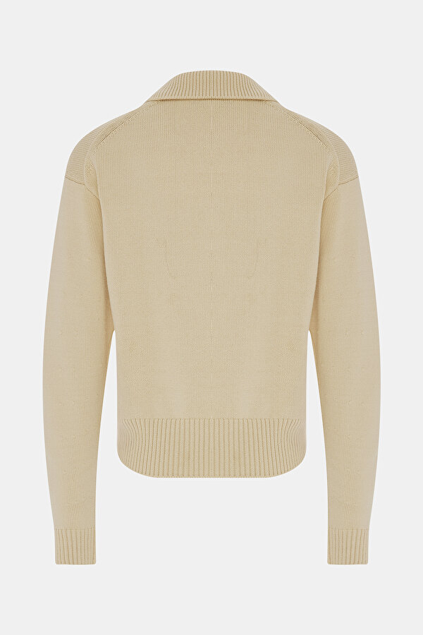 CREAM WOOL JERSEY 2