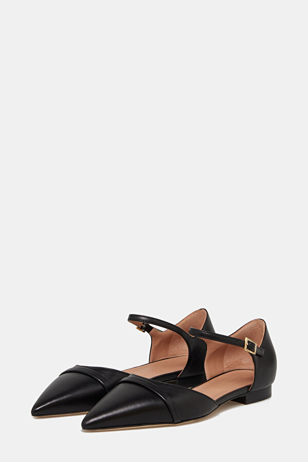 BLACK FLAT SHOES 2