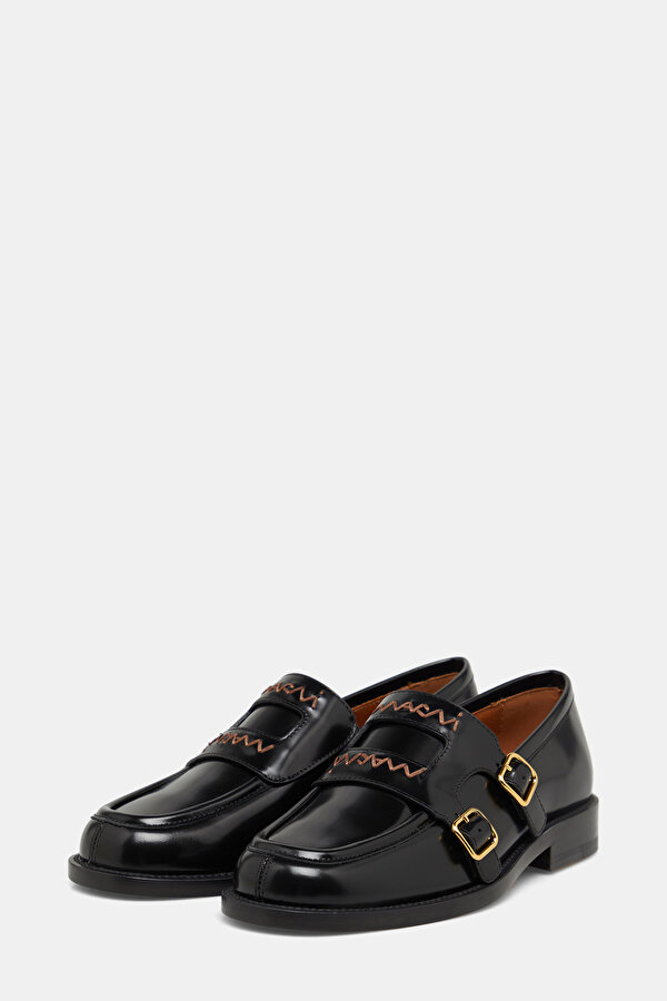 BLACK LEATHER SHOE 2