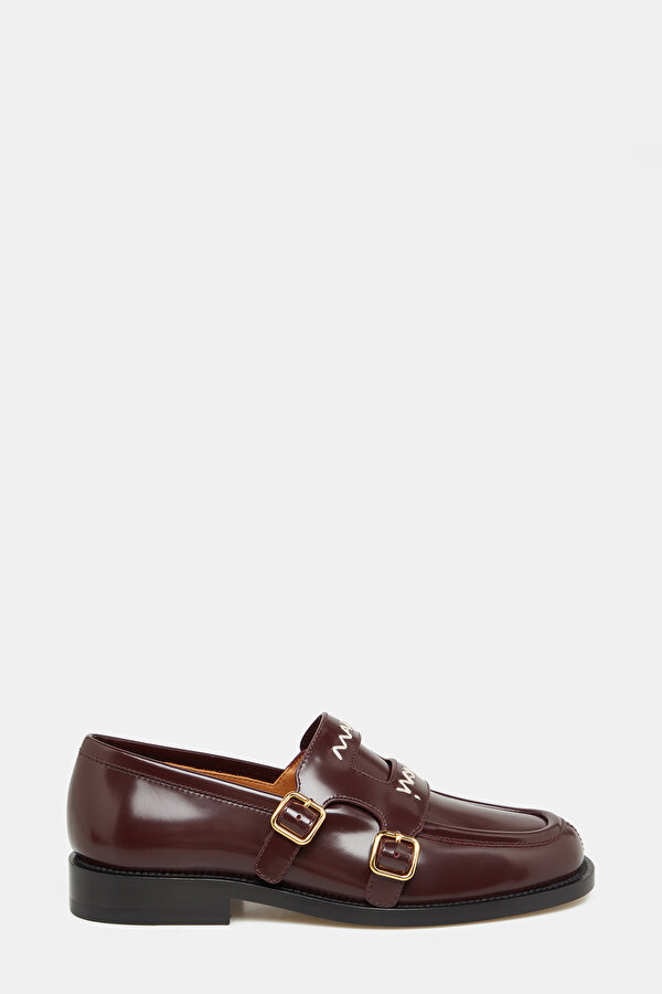 MAROON LEATHER SHOE