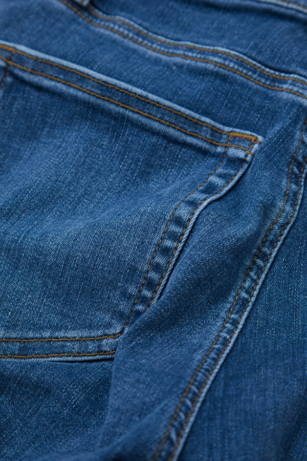 NAVY BLUE STRAIGHT CUT TROUSERS 11