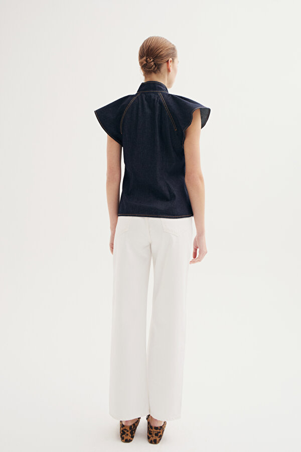 WHITE WIDE LEG TROUSERS 2