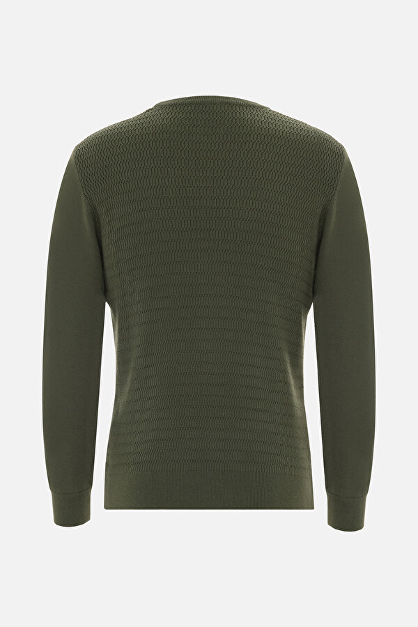 KHAKI BASIC / ROUND NECKLINE TRICOT 2