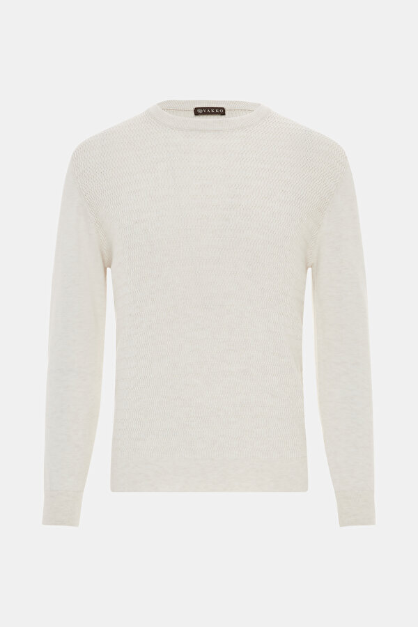 ECRU BASIC / ROUND NECKLINE TRICOT