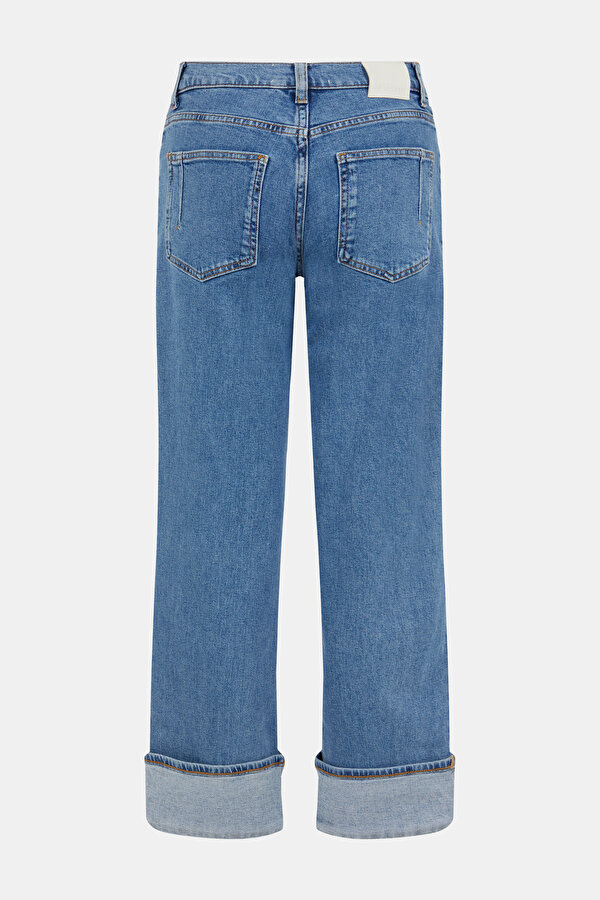 BLUE STRAIGHT CUT TROUSERS 2