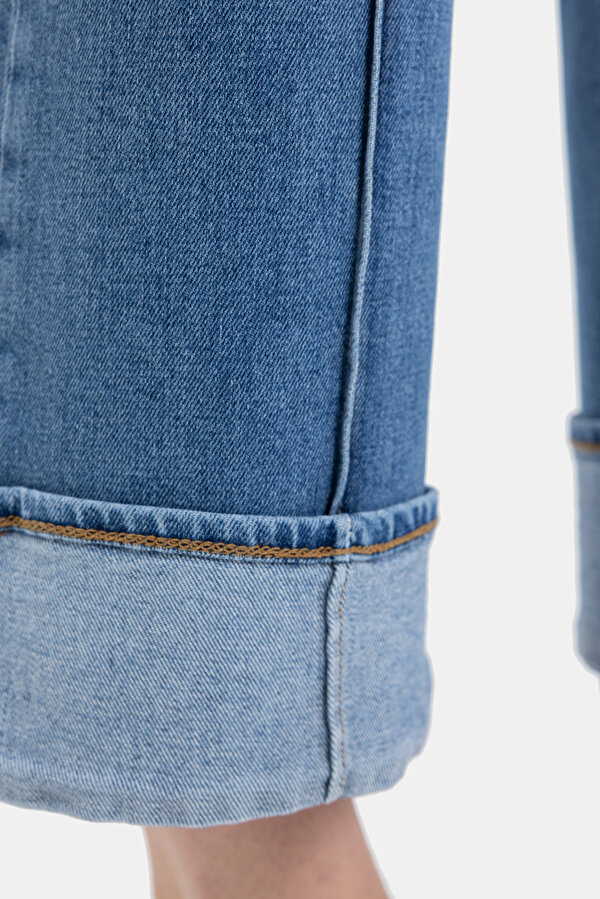 BLUE STRAIGHT CUT TROUSERS 12