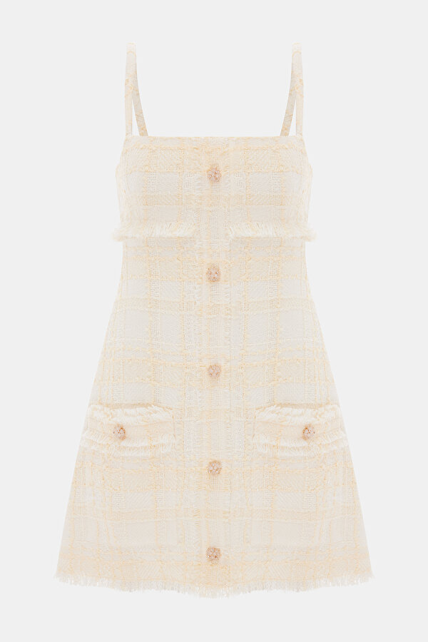 CREAM MİNİ DRESS