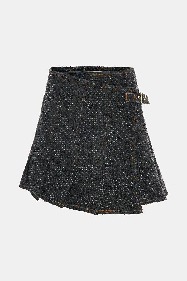 BLACK JEANS SKIRT