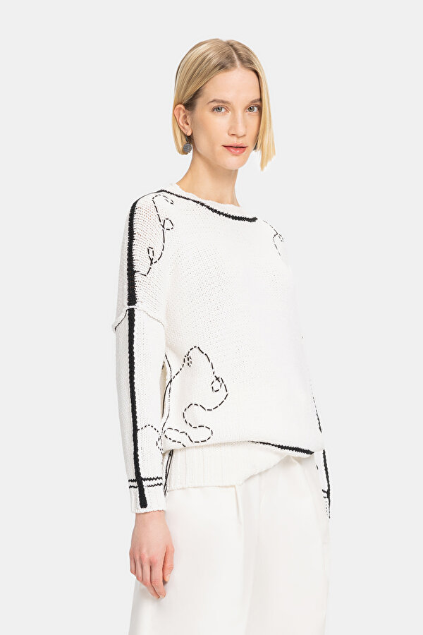 BLACK BASIC / ROUND NECKLINE TRICOT
