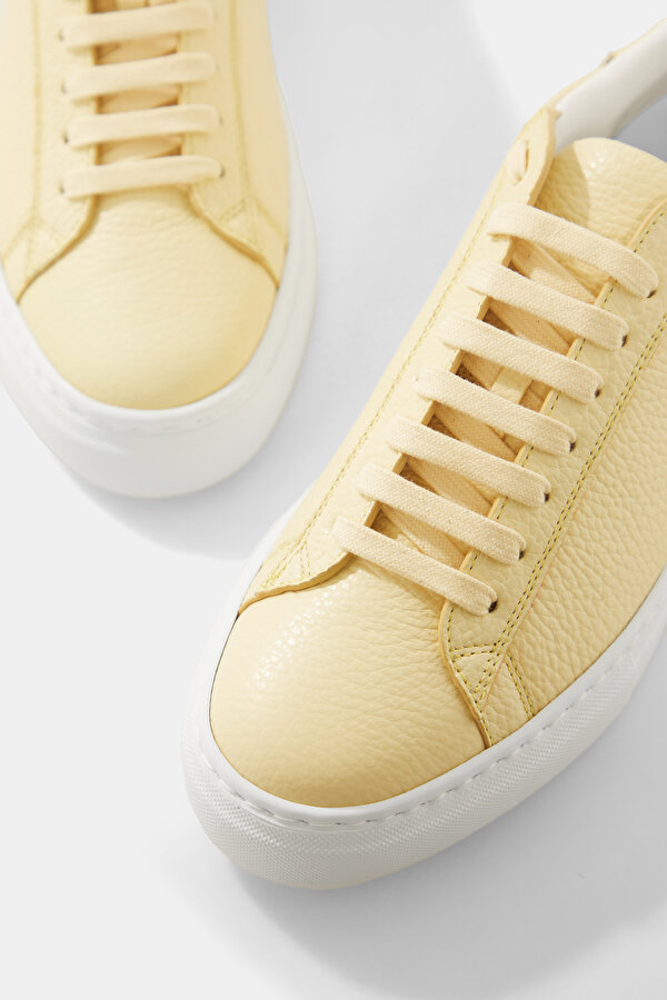 SARI DERİ SNEAKER 6