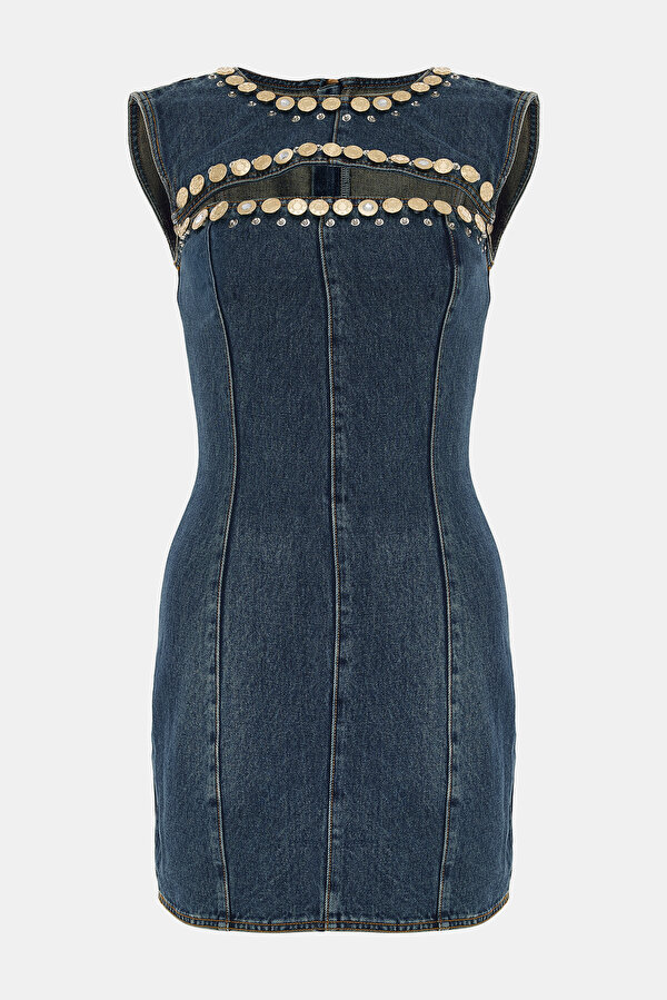 DARK BLUE MINI DRESS