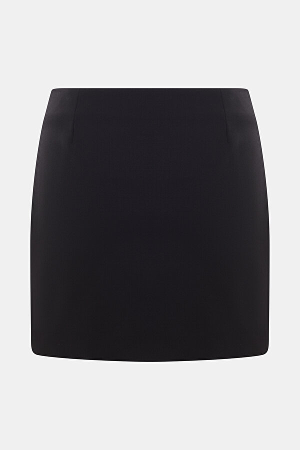BLACK WOOL SKIRT 2