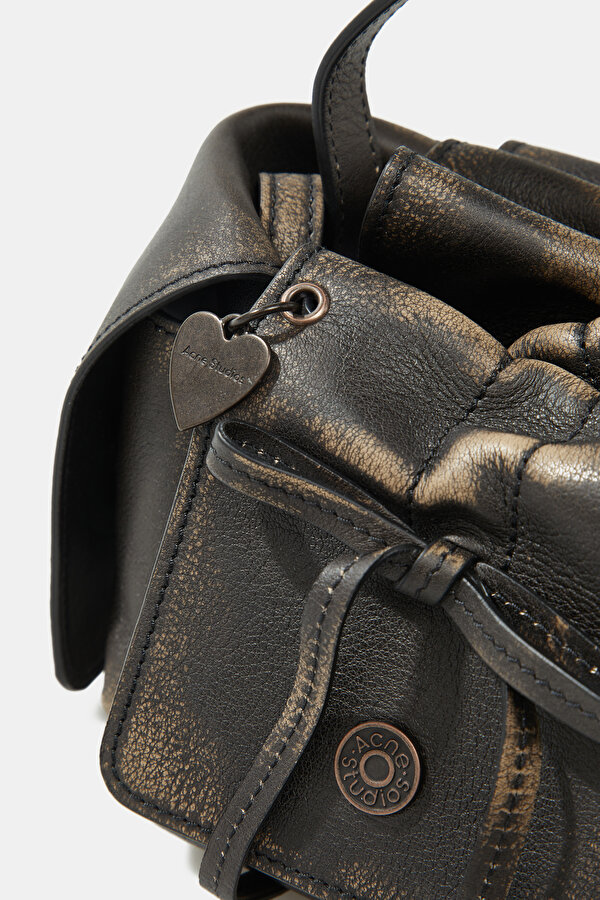 DARK BROWN LEATHER BAG 6