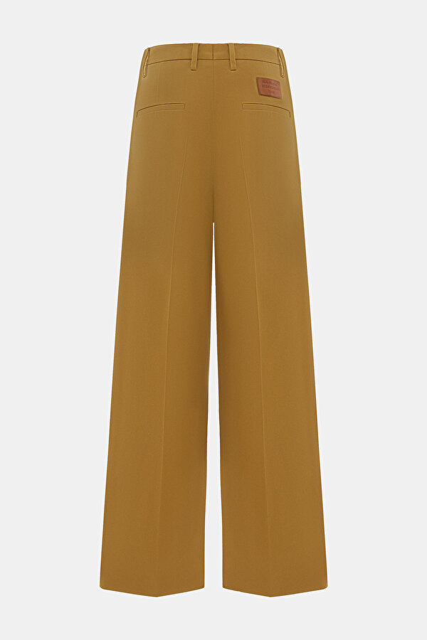 BEIGE STRAIGHT CUT TROUSERS 2