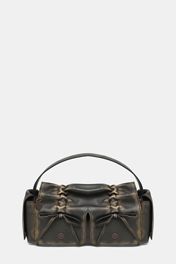 DARK BROWN LEATHER BAG