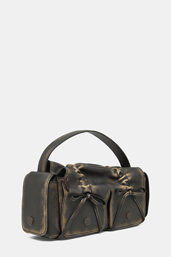 DARK BROWN LEATHER BAG 2