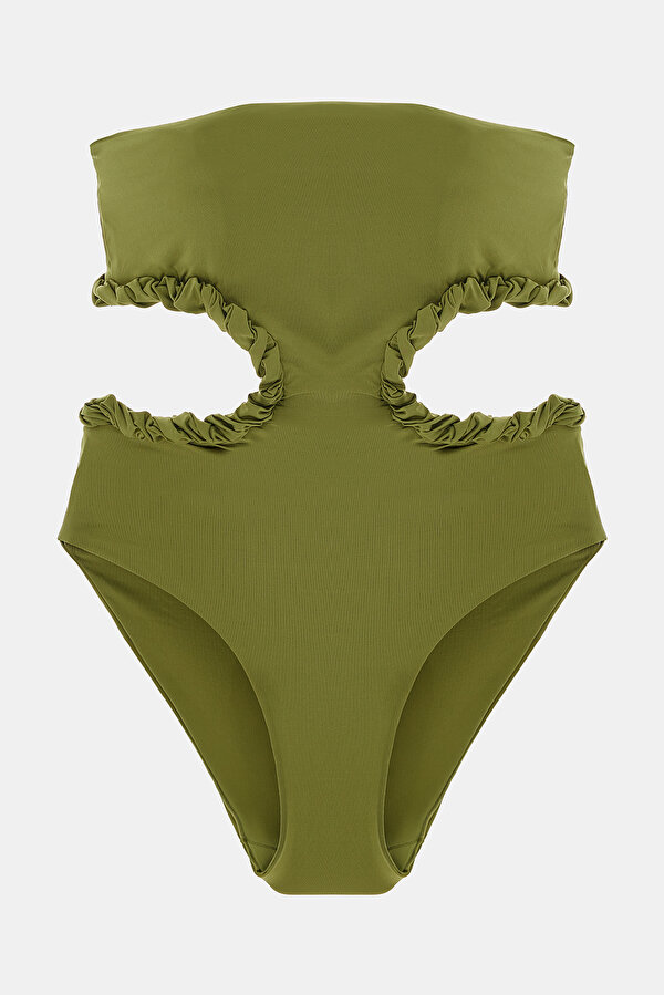 KHAKI SWIMSUIT