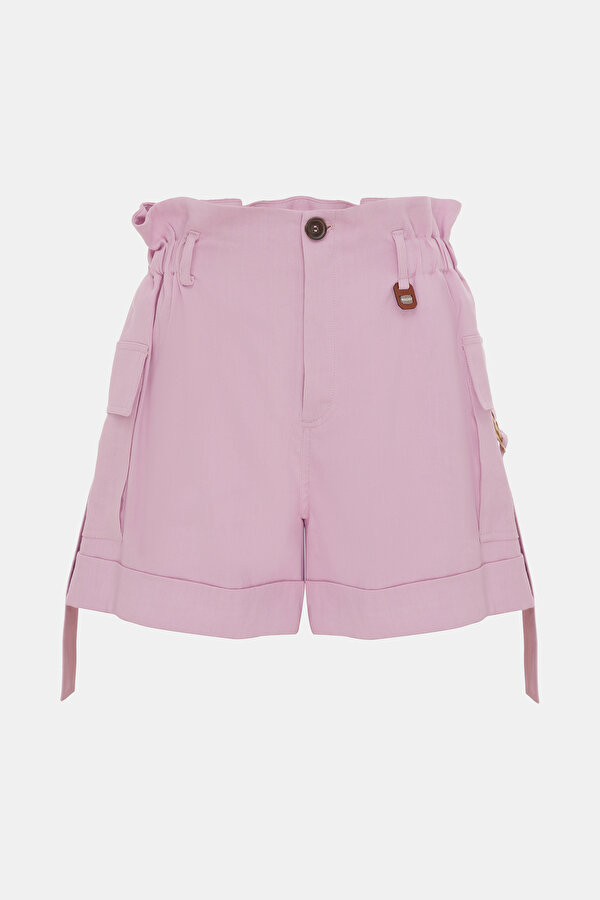 PINK HIGH WAIST SHORTS