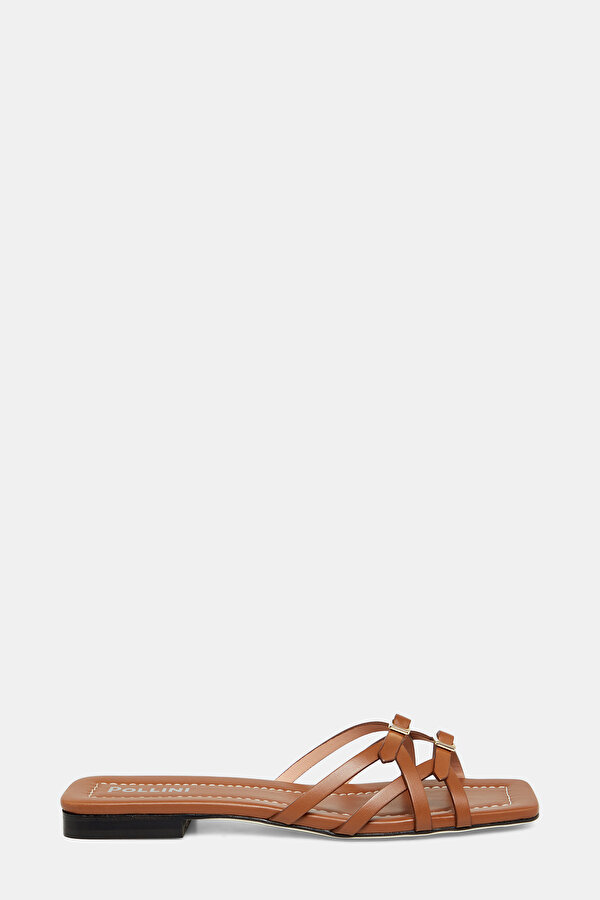 TAN LEATHER SLIPPER