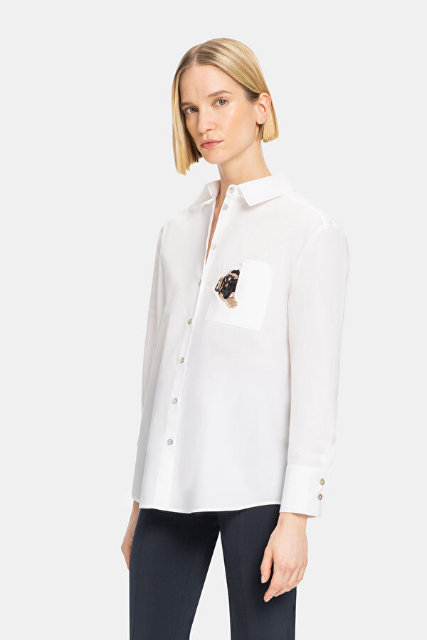 WHITE LONG SLEEVE SHIRT