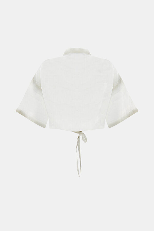 KHAKI 3/4 SLEEVES SHIRT 2