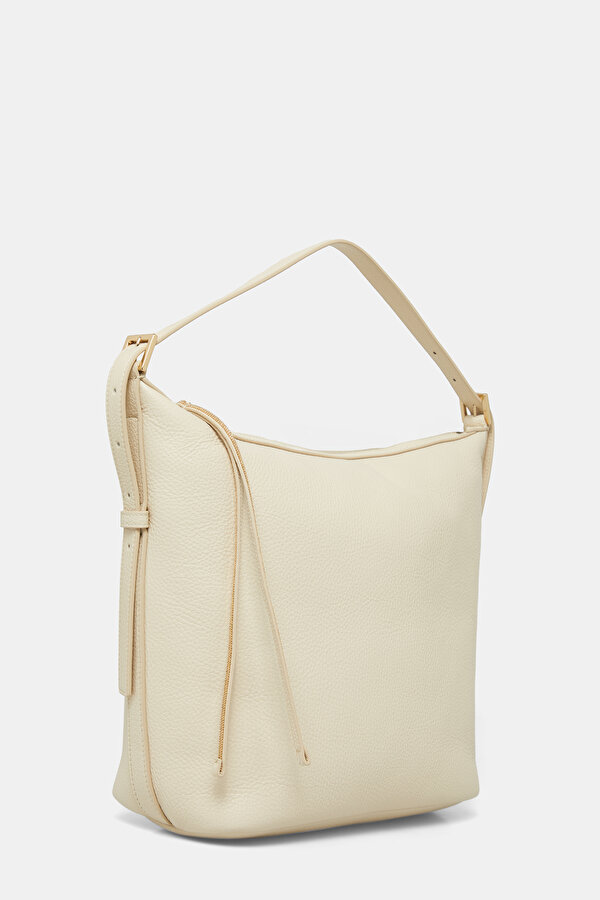 ECRU LEATHER BAG 2