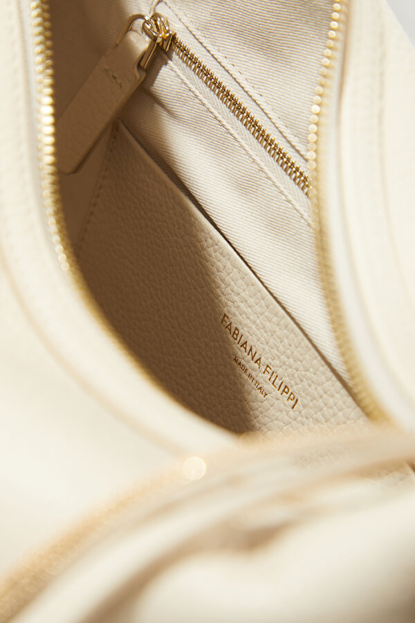 ECRU LEATHER BAG 6