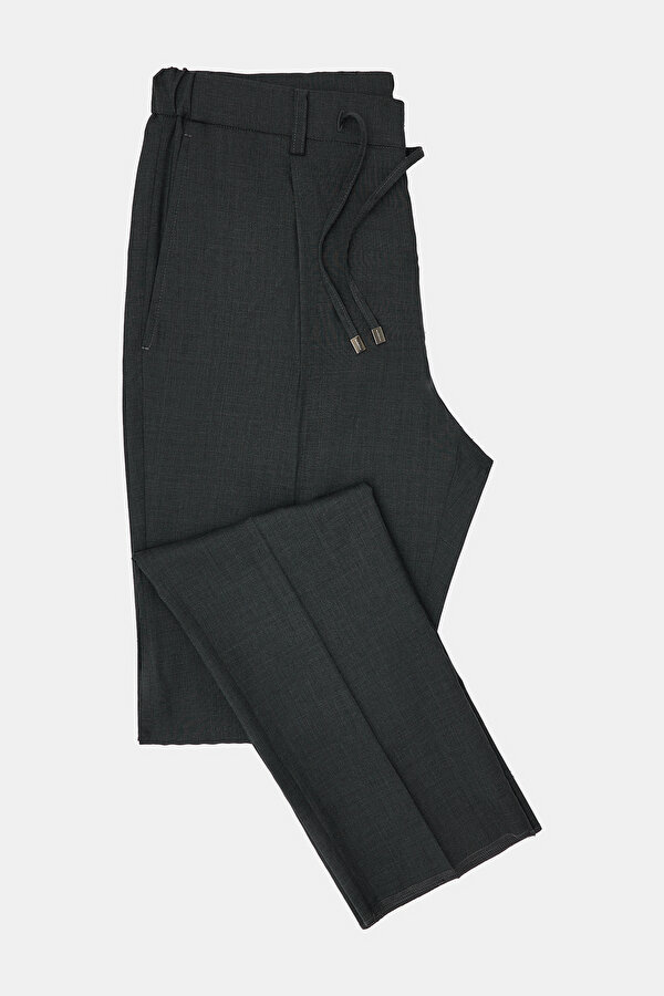 ANTHRACITE MELANGE TROUSERS