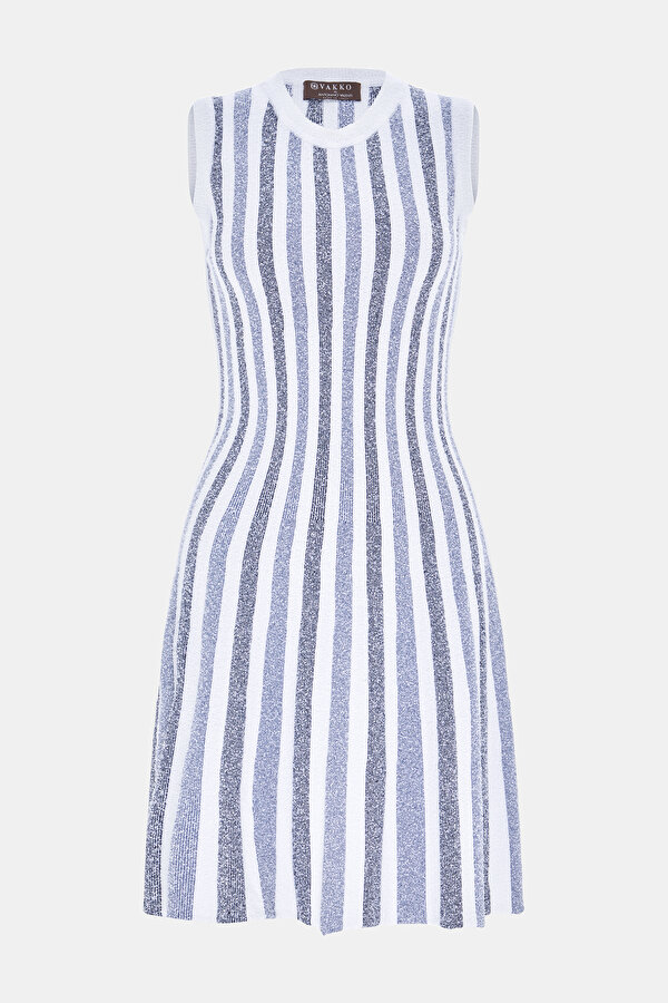 BLUE SLEEVELESS DRESS 6