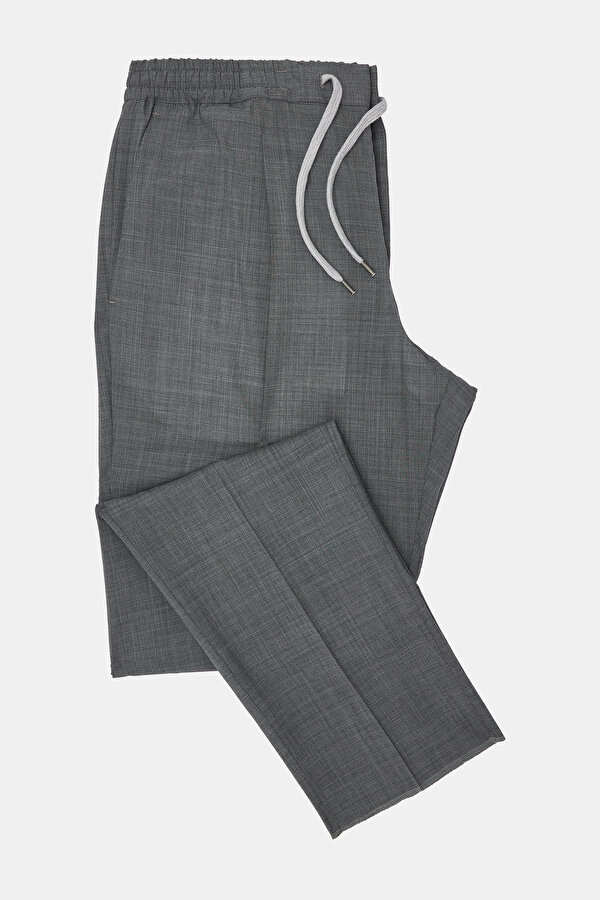 GRAY MELANGE TROUSERS 6