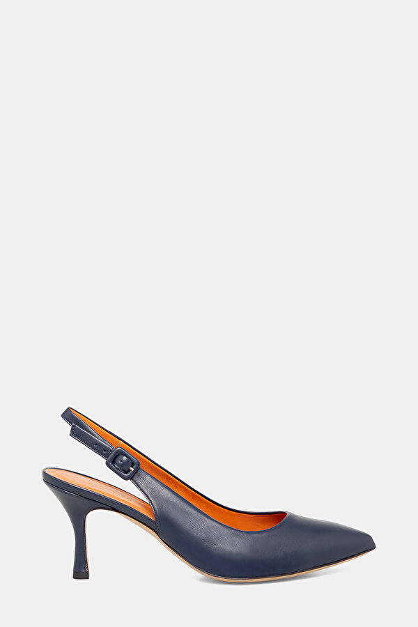 NAVY BLUE LEATHER SHOES
