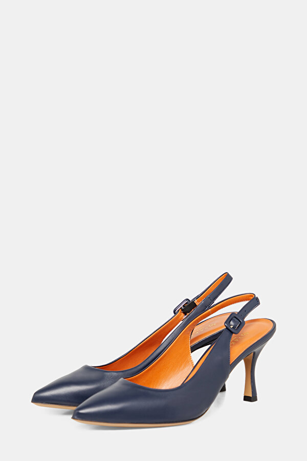 NAVY BLUE LEATHER SHOES 2