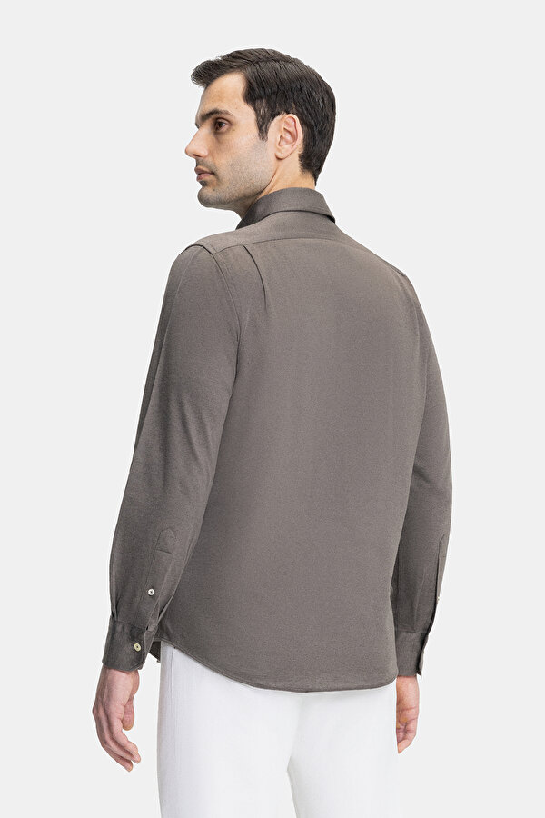 PAMUK KETEN JERSEY SPOR GÖMLEK 2