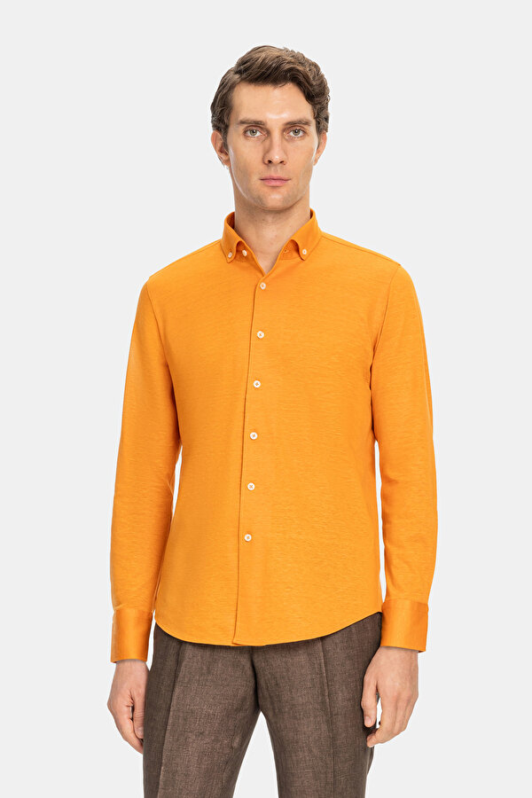 PAMUK KETEN JERSEY SPOR GÖMLEK