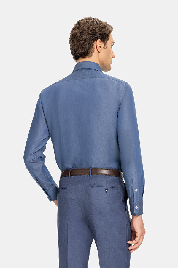 PAMUK KETEN TWILL SPOR GÖMLEK 2