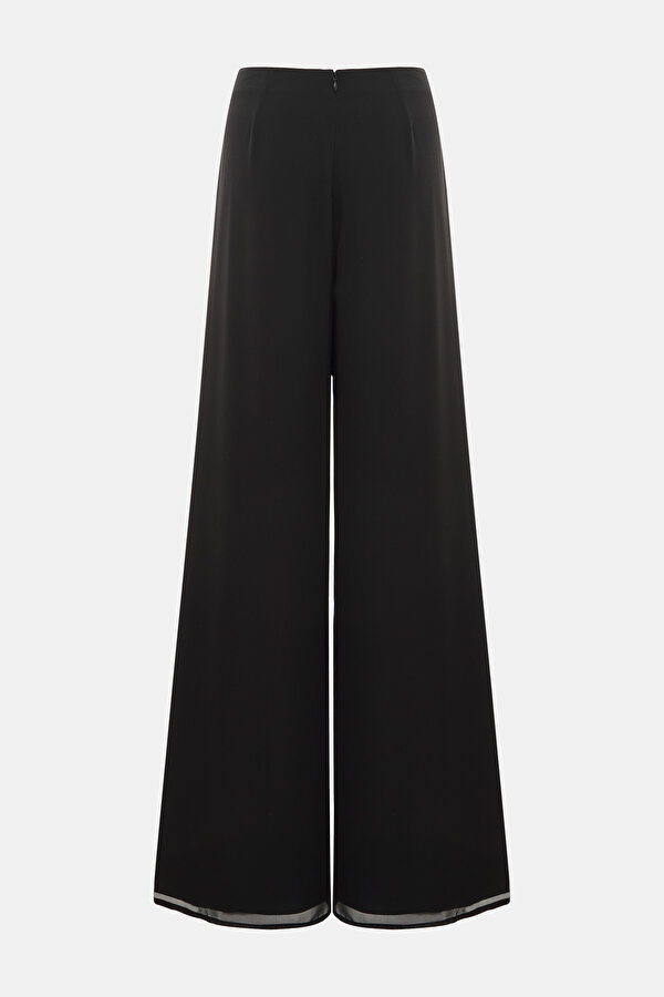 BLACK WIDE LEG TROUSERS 7