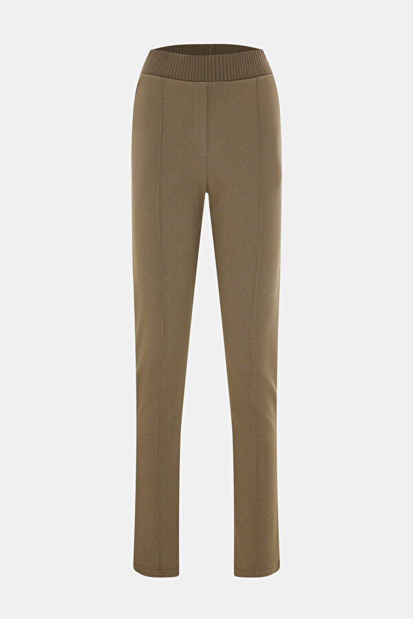 BROWN WIDE LEG SPORTS TROUSERS