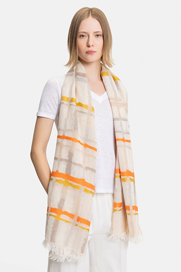 MULTICOLOR DESIGN FILLED SHAWL