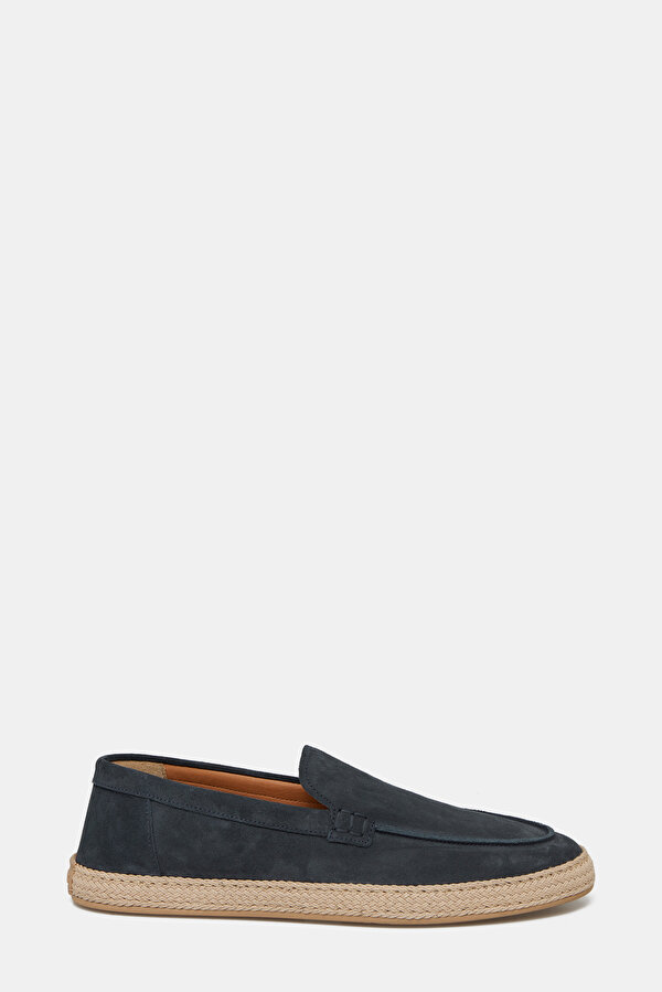 NAVY BLUE LEATHER SHOES