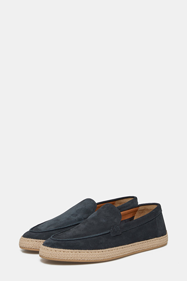NAVY BLUE LEATHER SHOES 2