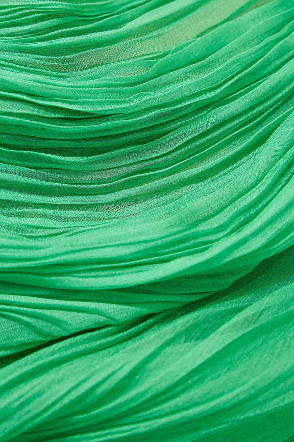 EMERALD GREEN SLEEVELESS DRESS 11