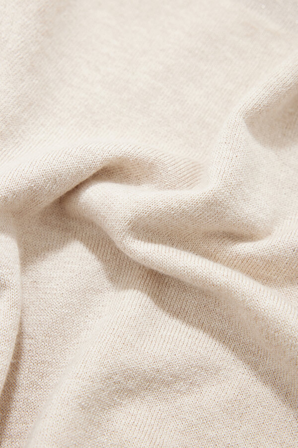 BEIGE BOAT NECK TRICOT 7